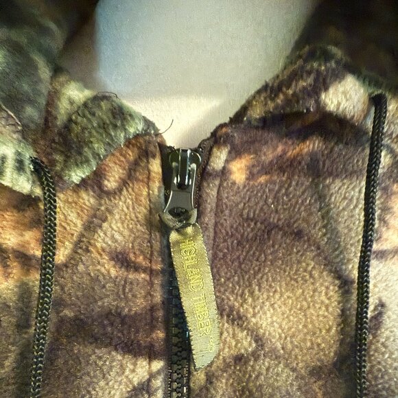 Trail Crest Pink Camo Pull Over Hoodie 1/4 Zip Highland Timber Women's X-Small - Picture 2 of 15